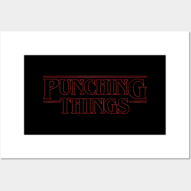 Punching Things Wall Art by polliadesign